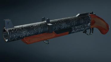 Engraved Grenade Launcher Japanese Koi Pattern