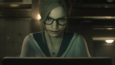 Claire with glasses