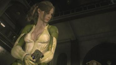 Claire light yellow tortoise suit