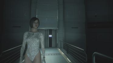 Ada & Claire White Perforated Silk Shirt