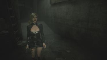 Ada & Claire Moto Dress Black Leather Coat