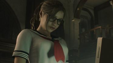 Claire with glasses