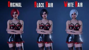 Ada Sexy Gothic White Hair (Addon)