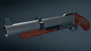Engraved Grenade Launcher Japanese Wave Pattern