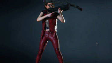 Jill puts on January's costume from Project Resistance