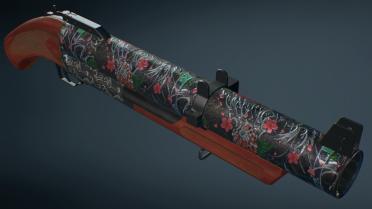 Rusty Grenade Launcher - Japanese Colorful Koi Pattern