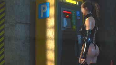 Claire - Jet Black Latex Suit (Upgrade)