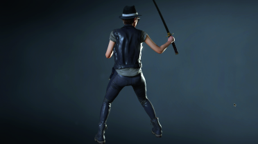 Jill puts on January's costume from Project Resistance