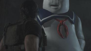 Ghostbusters Stay Puft Marshmallow Man replaces Tyrant Mr.X