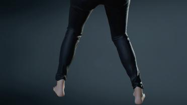 Barefoot Claire (Solid Black)