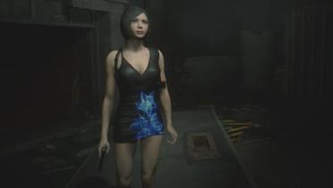 Ada & Claire Black and Blue Mini Skirt