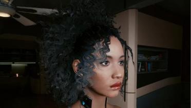 Female V with Big Ponytail