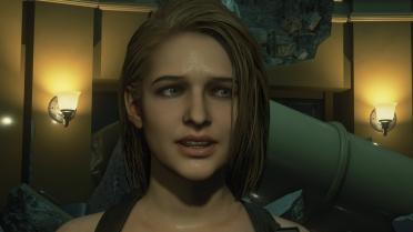 Jill's long blonde hair
