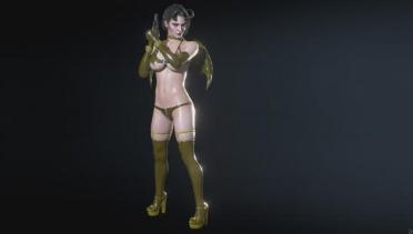 Resident Evil 3 Remake Jill Dark Gold Bat