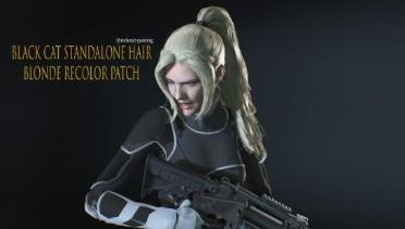 Jill Black Cat STANDALONE Hair Blonde Recolor Patch