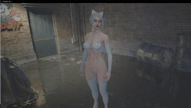 Jill White Cat - Ponytail