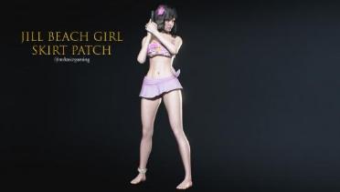 Jill Beach Girl Skirt Patch