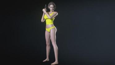 Resident Evil 3 Remake Jill Bikini Yellow
