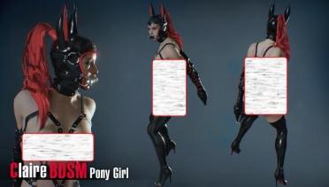 Red mane and red ponytail <Claire> cool mouth ball