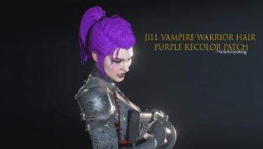 Jill Vampire Warrior Hair Purple Recolor Patch