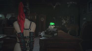 Red mane and red ponytail <Claire> cool mouth ball