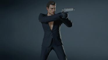 Leon's RE4 Gangster Suit (Coat Shirtless Patch)