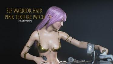 Elf Warrior Hair Pink Texture Patch