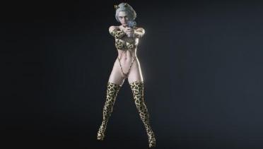 Resident Evil 3 Remake Jill as tabby cat