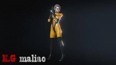 Jill GKC K.G v2.1 (No Mask + Blonde + Makeup)