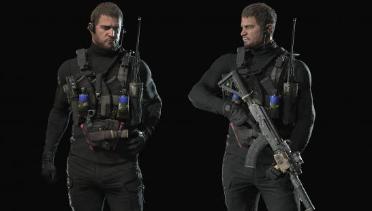 Tactical Chris Redfield Through All Game