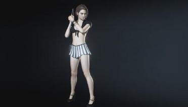 RE3R Jill College Student Dark Clothes