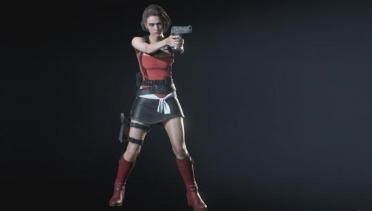 Resident Evil 3 Remake Jill 3 red classic suit