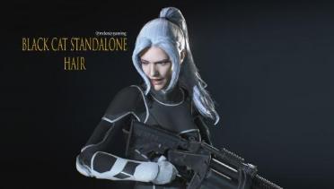 Jill Black Cat STANDALONE Hair Patch