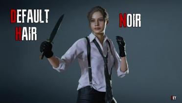 Claire Solid Black - Default Hair
