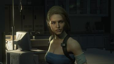 Jill's long blonde hair