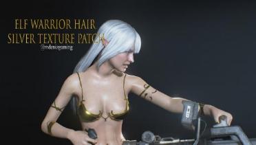 Elf Warrior Hair Silver Texture Patch