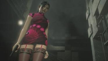 Ada & Claire pink pattern cheongsam