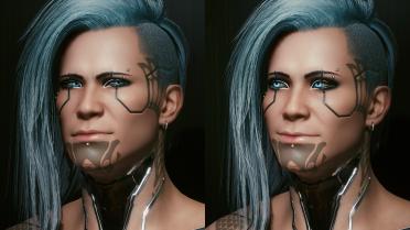 Male V starts to wrinkle