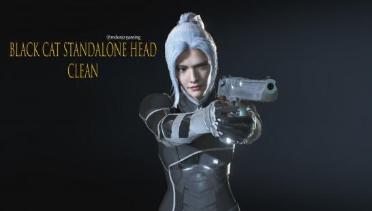 Jill Black Cat Head STANDALONE Clean Patch