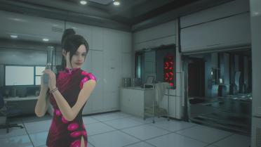 Ada & Claire pink pattern cheongsam