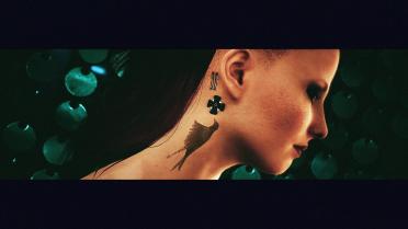 songbird face tattoo