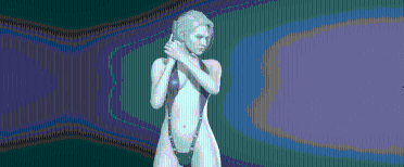 Jill Black Leather Swimsuit