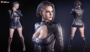 Jill Moto Dress - No Tattoo Patches