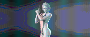 Jill Black Leather Swimsuit