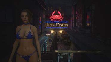 Jill Hot Bikini Dark Blue (Patch)