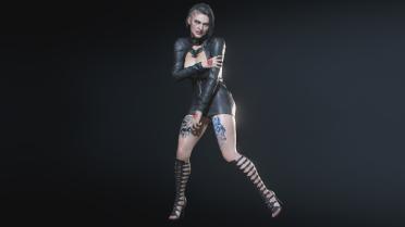 Jill Moto Dress - Artistic Tattoo Patch