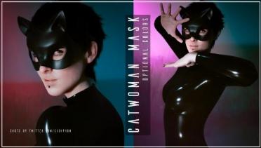 Catwoman Mask with Optional Colors