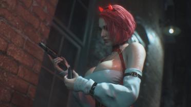 Jill Latex Demon (Red)