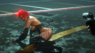 Jill Latex Demon (Black)