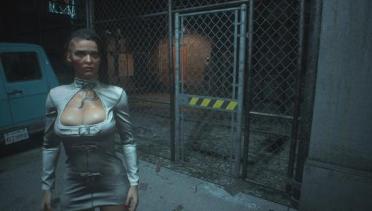 Jill Moto Dress - White Patch